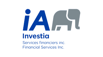 Logo de iA Investia avec un éléphant stylisé et du texte bleu.